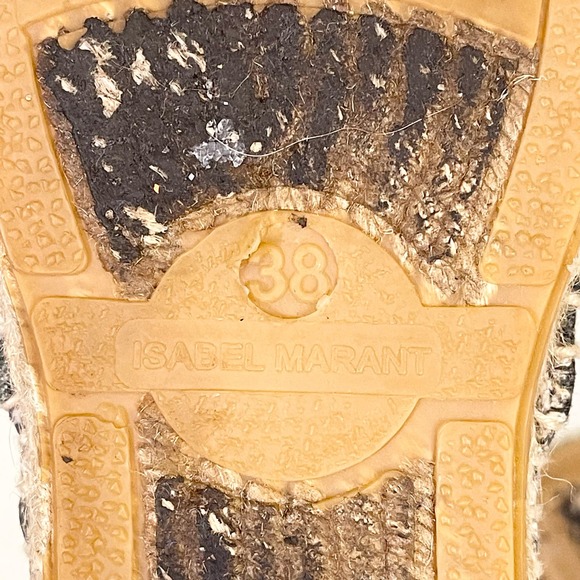 Isabel Marant Etoile Women's Paisley Print Slip On Espadrilles Shoes Size 38 - Picture 5 of 7